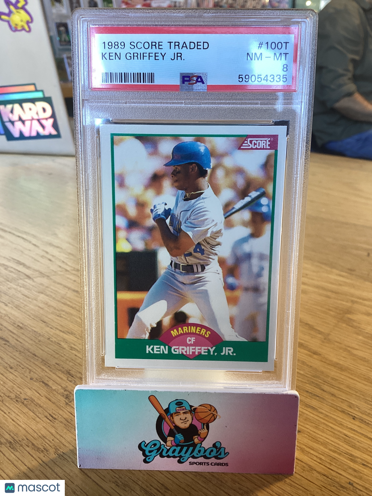 1989 Score Traded Ken Griffey JR. #100T PSA 8