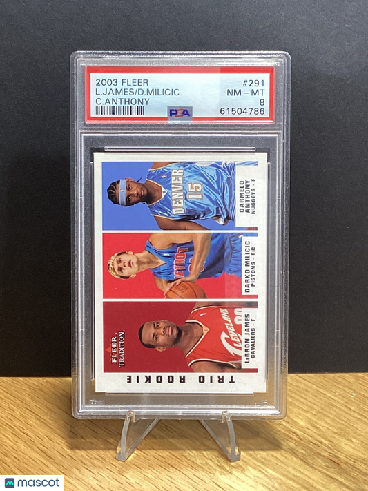 2003 Fleer Tradition Anthony Milicic James #291 PSA 8