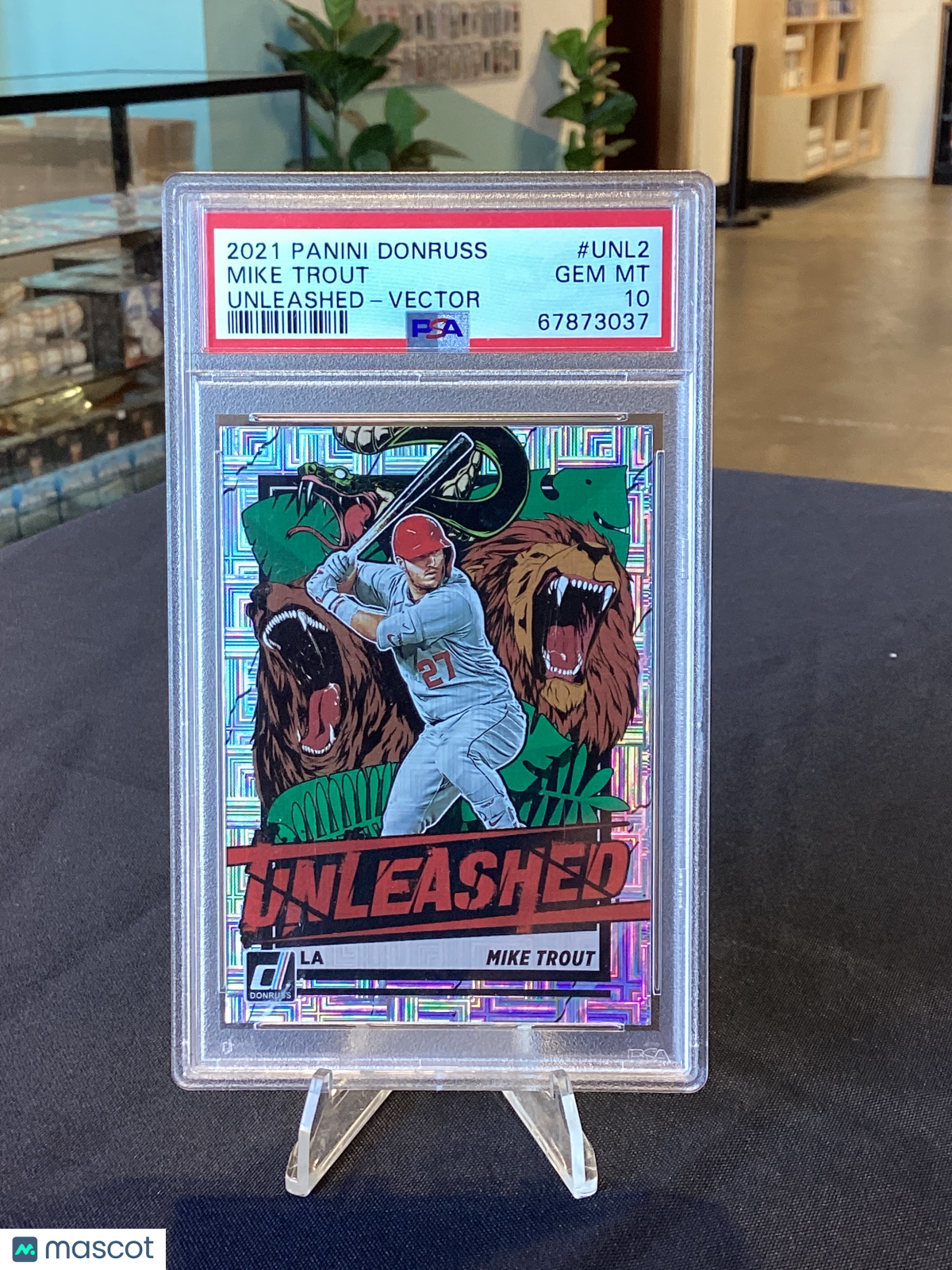 2021 Panini Donruss Unleashed Mike Trout #UNL2 Vector PSA 10