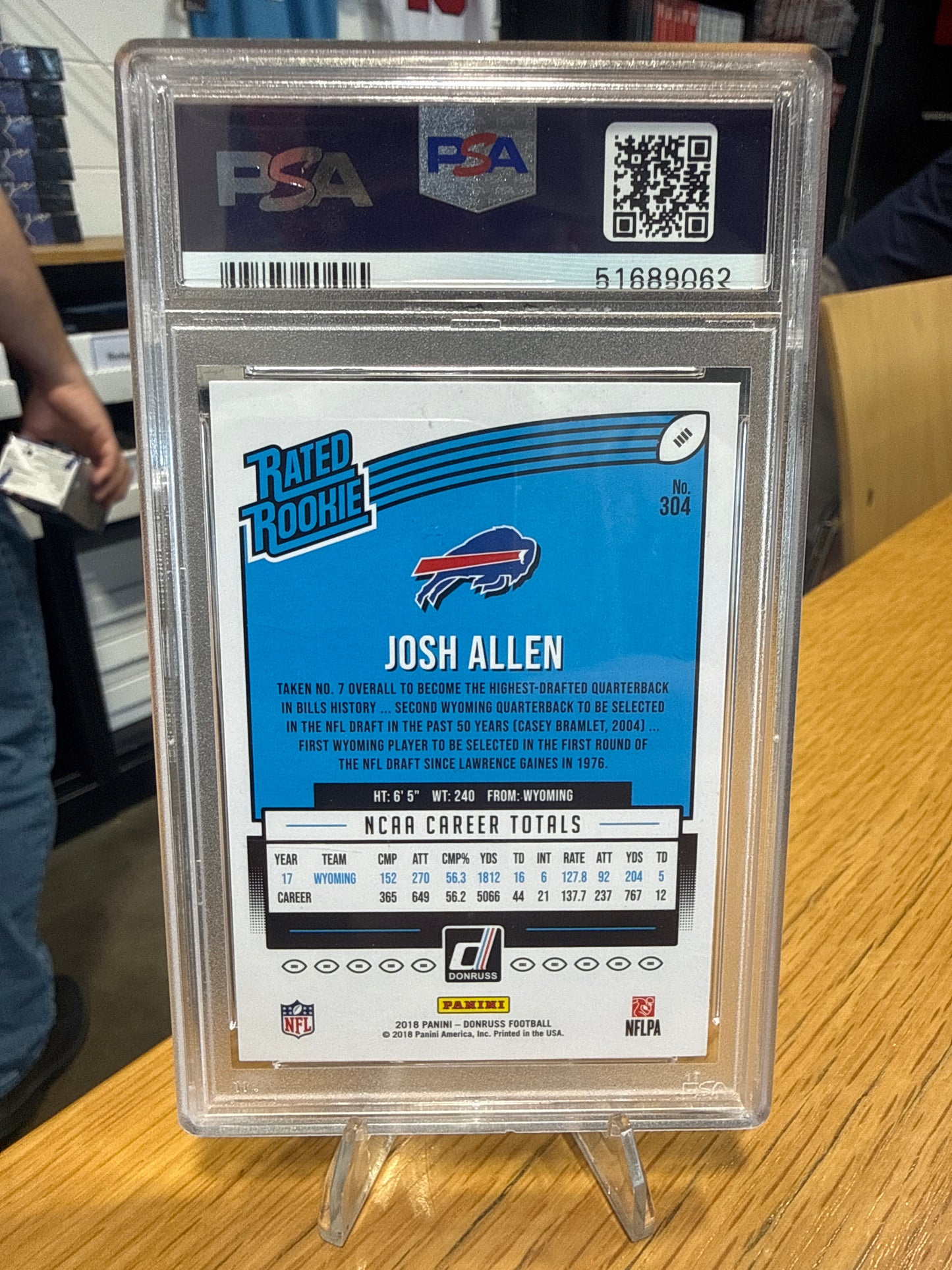 2018 Panini Donruss Josh Allen #304 PSA 10
