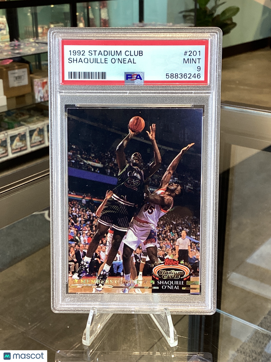 1992 Stadium Club Shaquille O'Neal #201 PSA 9