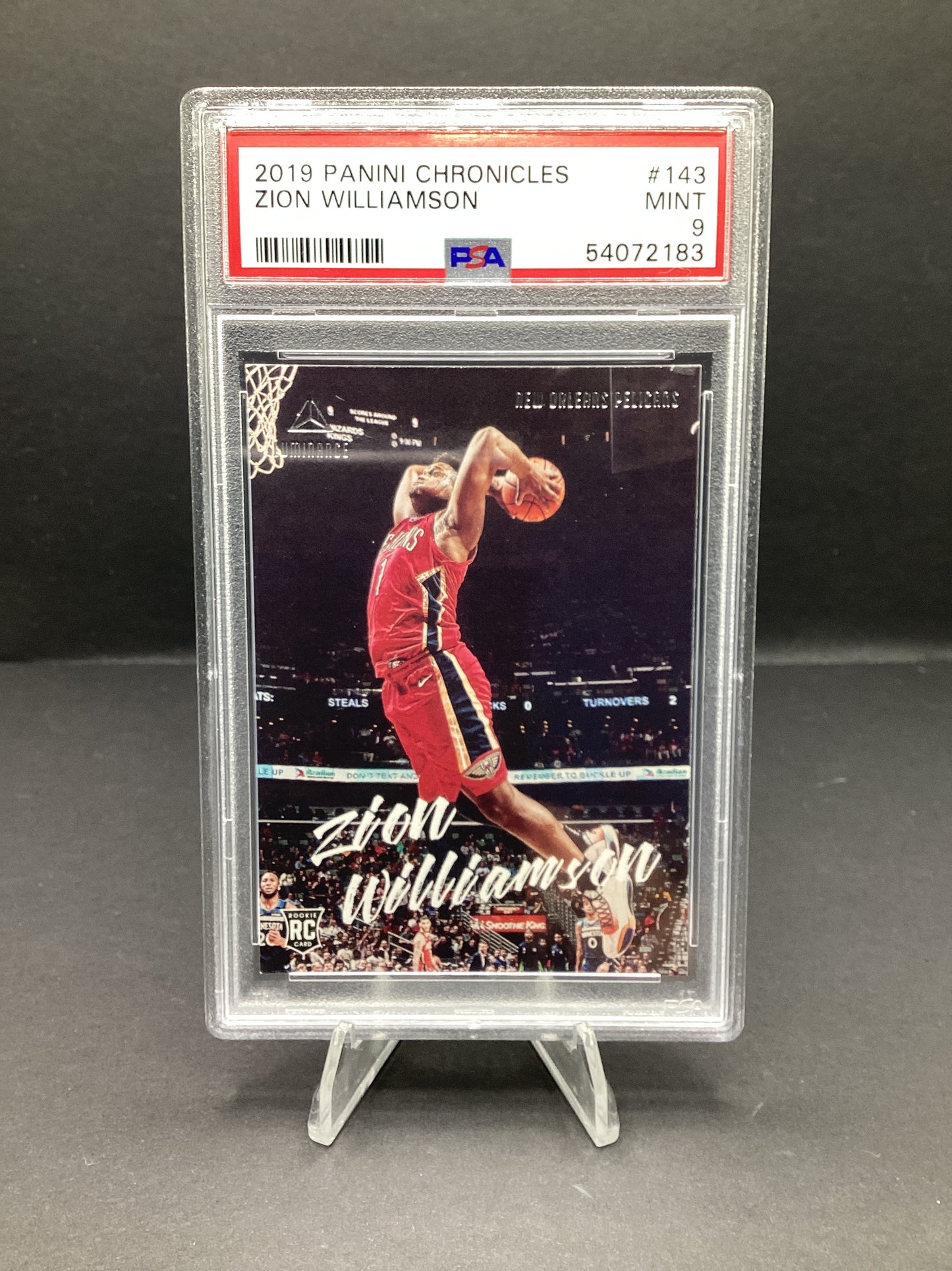 2019 Panini Chronicles Zion Williamson #143 PSA 9