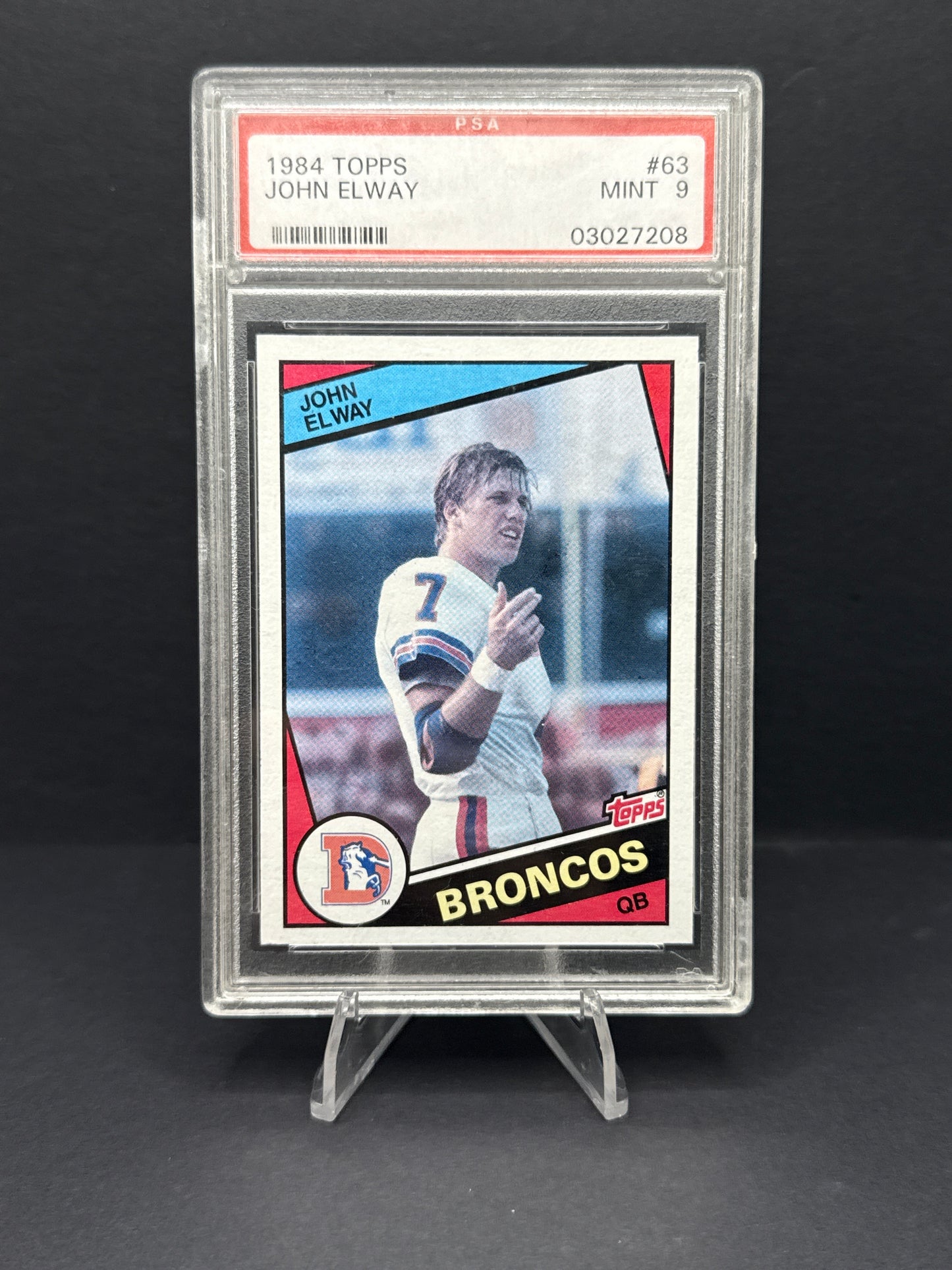 1984 Topps John Elway #63 PSA 9