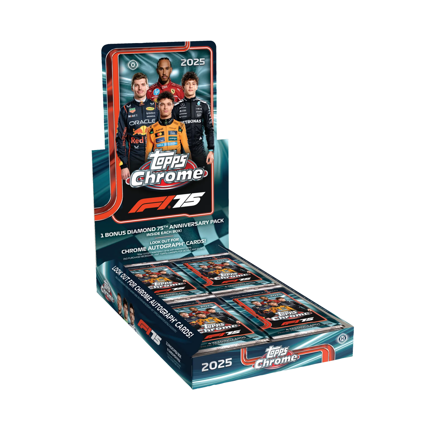 2025 Topps Chrome F1 Formula 1 Hobby Box (PRESALE)
