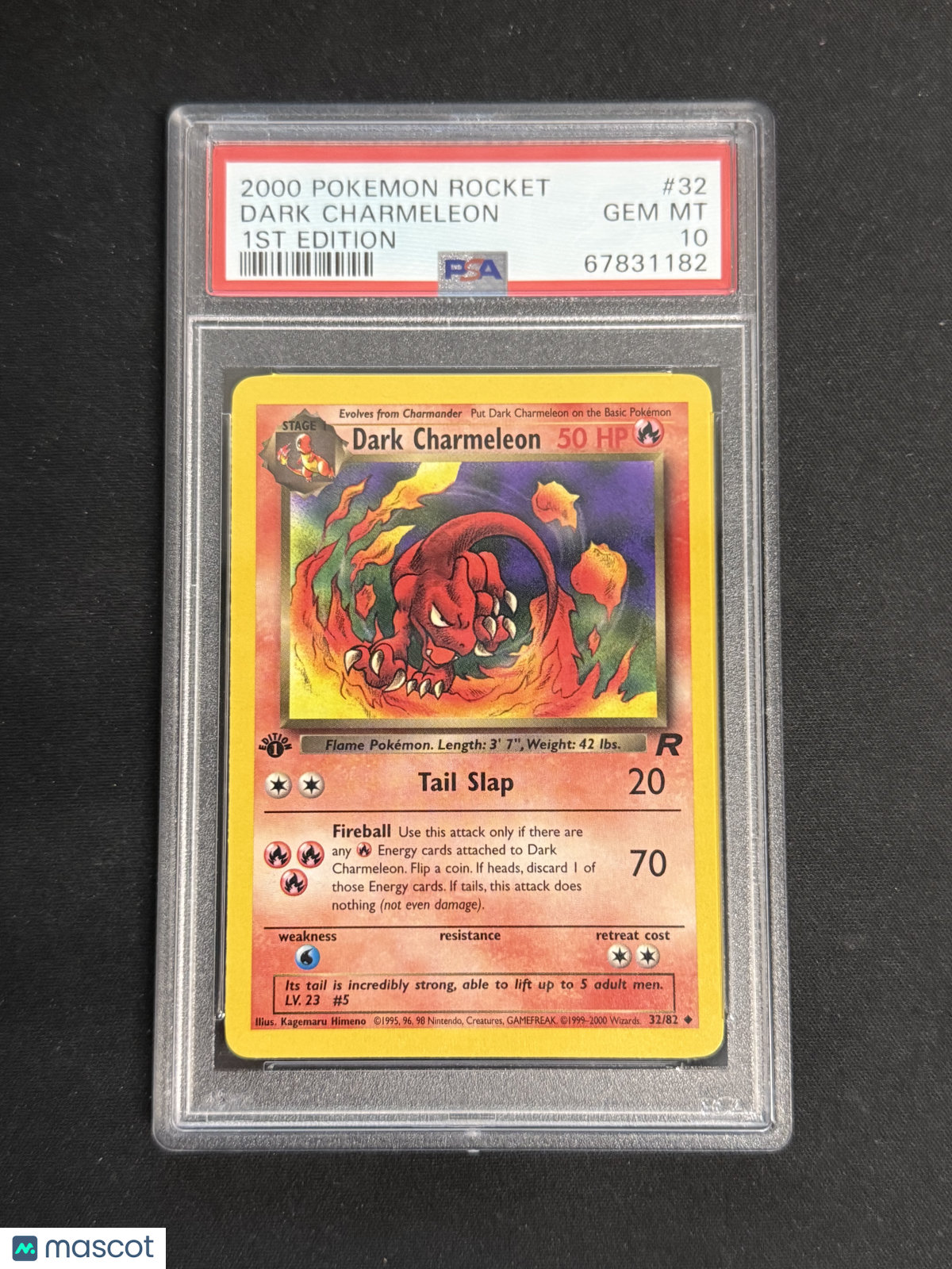 2000 Pokemon Rocket Dark Charmeleon 1st Edition PSA 10 #32