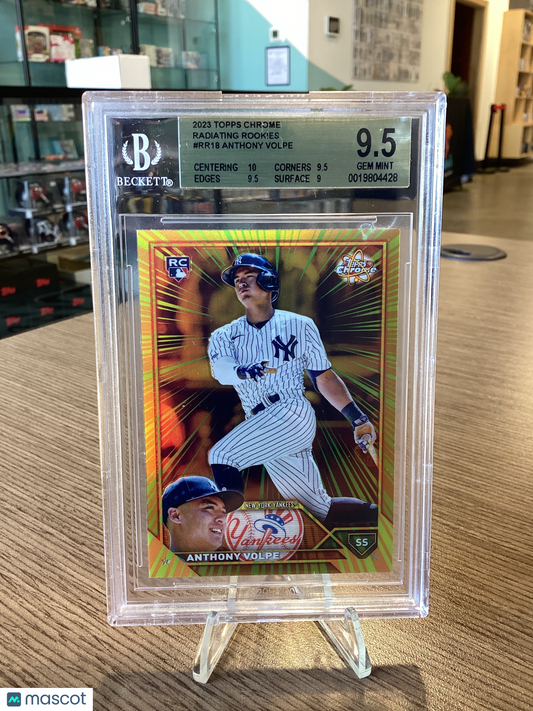 2023 Topps Chrome Radiating Rookies Anthony Volpe #RR18 BGS 9.5