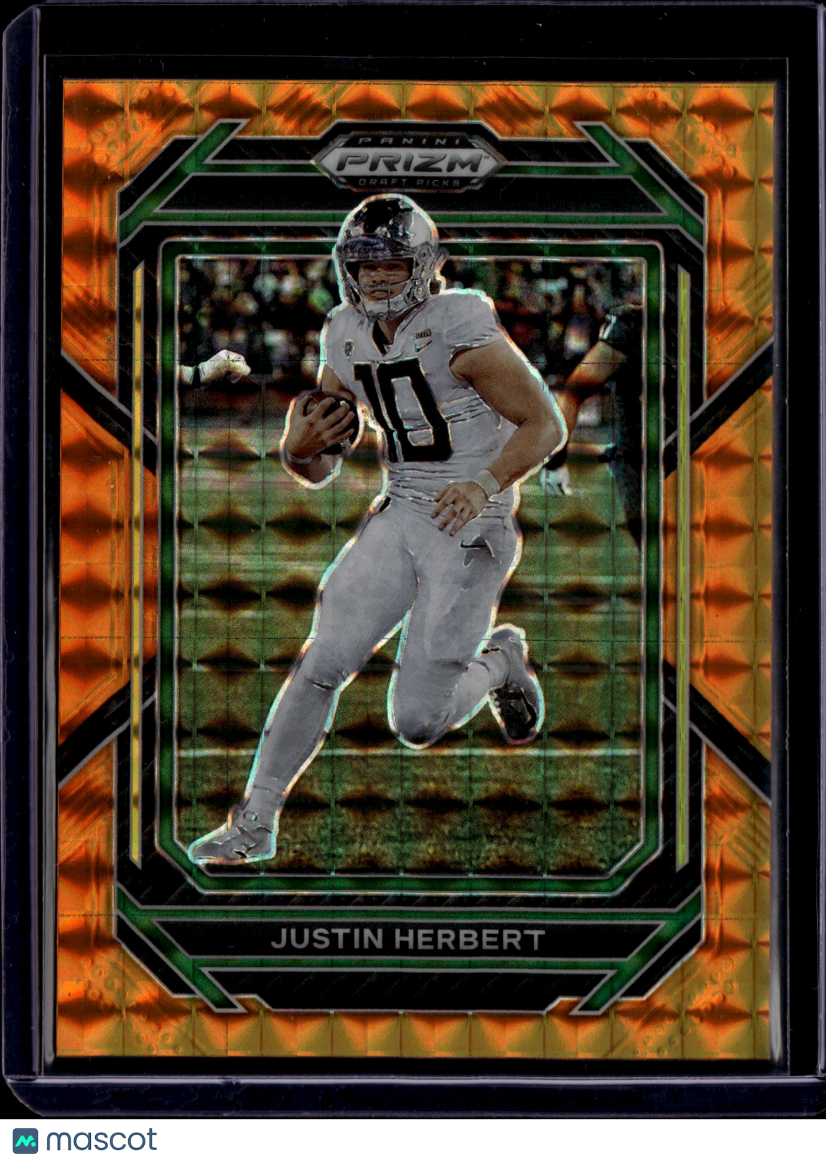 2023 Panini Prizm Justin Herbert #No. 60 Orange 66/91