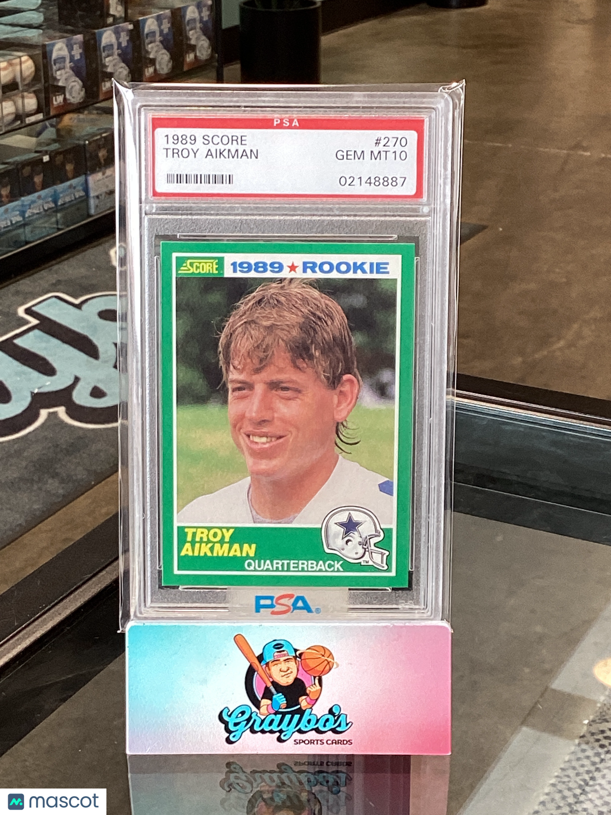 1989 Score Troy Aikman #270 PSA 10