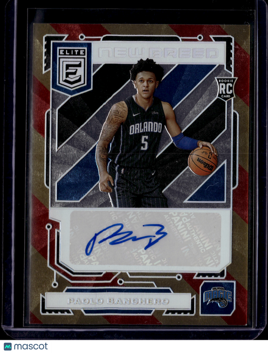 2022-23 Panini Donruss Elite New Breed Paolo Banchero #NB-PCH 06/10 Autograph RC