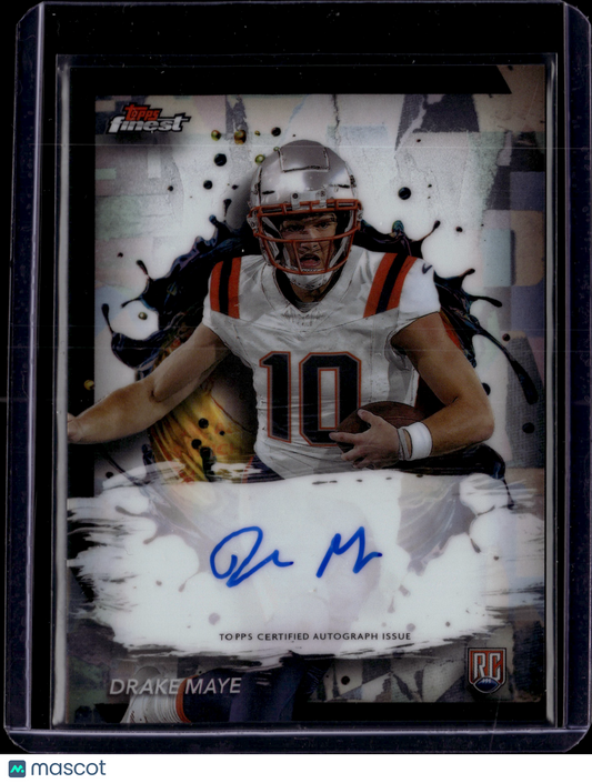 2024 Topps Finest Drake Maye #RFA-DM Autograph RC
