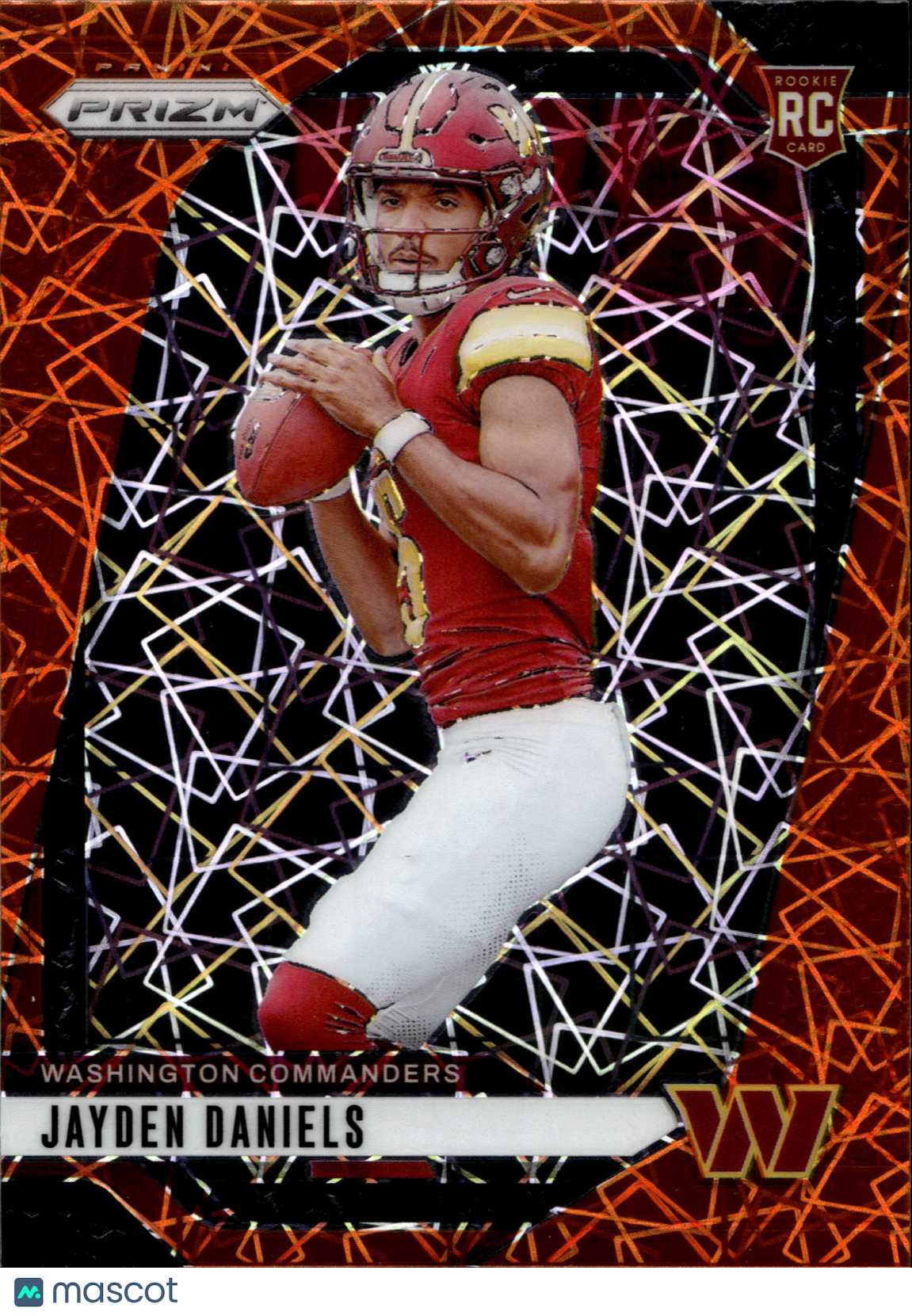 2024 Panini Prizm Jayden Daniels Orange Lazer #347 RC