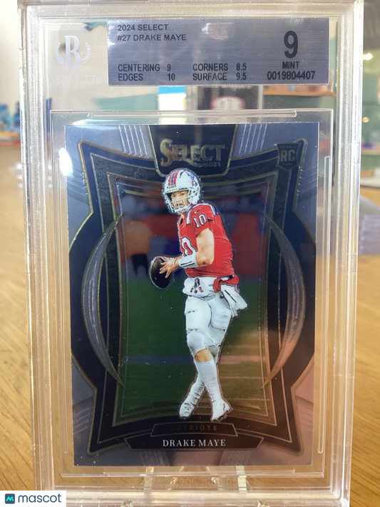 2024 Select Drake Maye #27 Rookie BGS 9