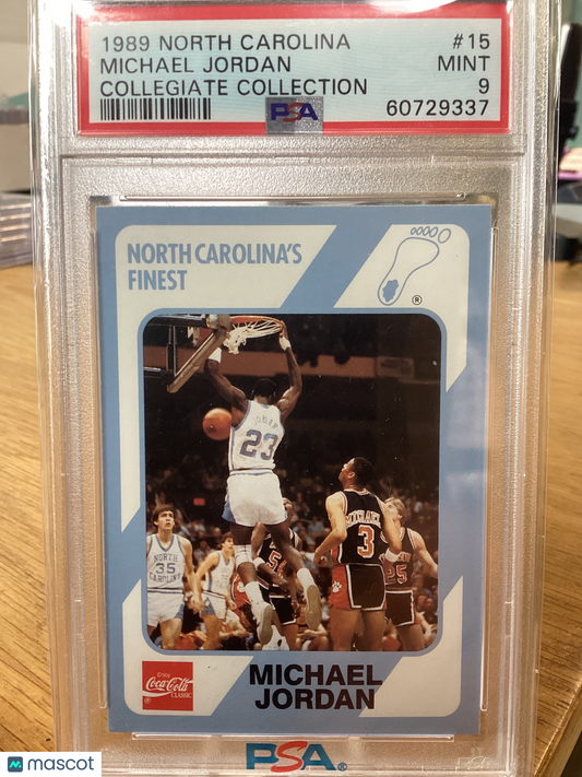 1989 Collegiate Collection North Carolina Michael Jordan #15 PSA 9
