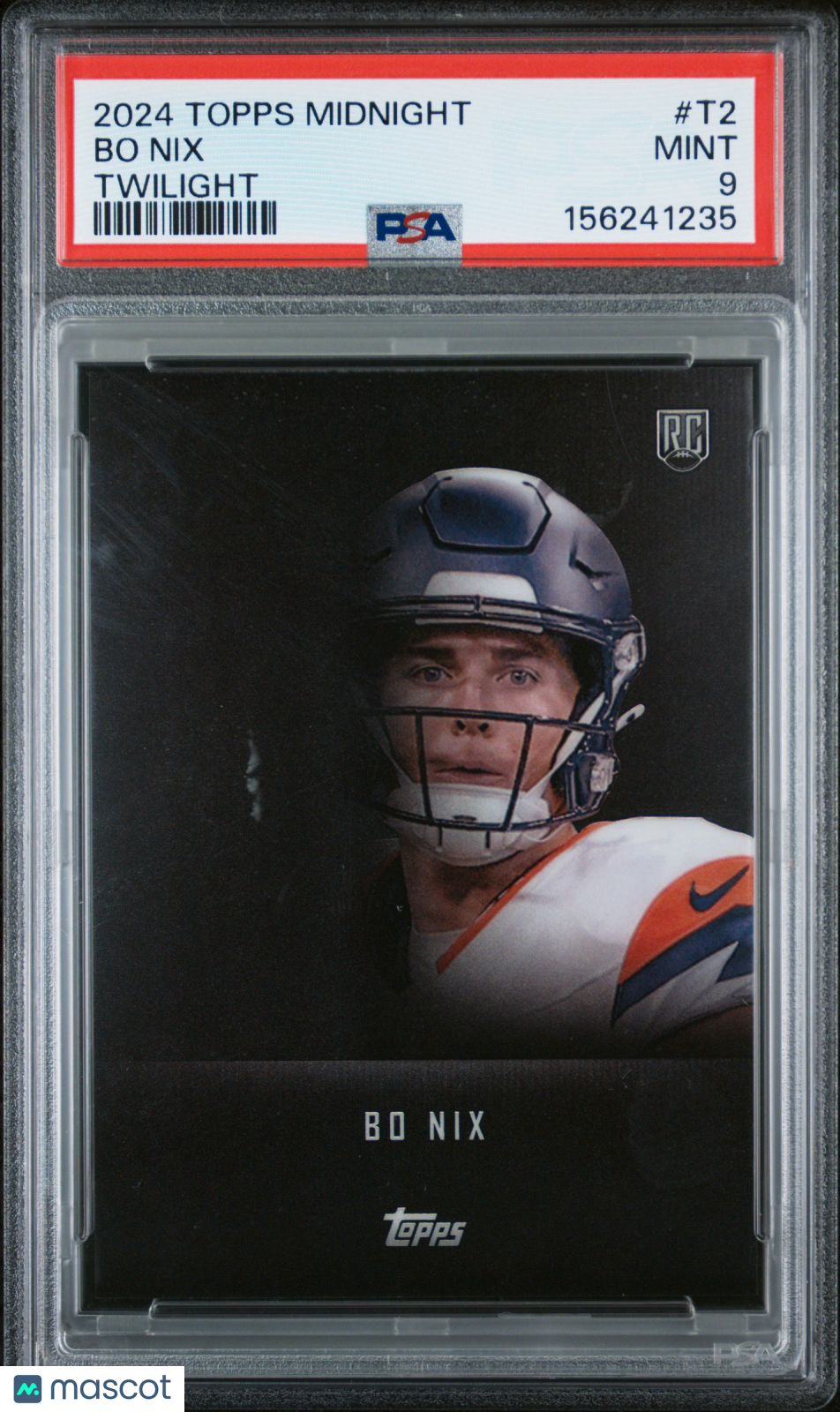 2024 Topps Midnight Twilight Bo Nix #T2 PSA 9