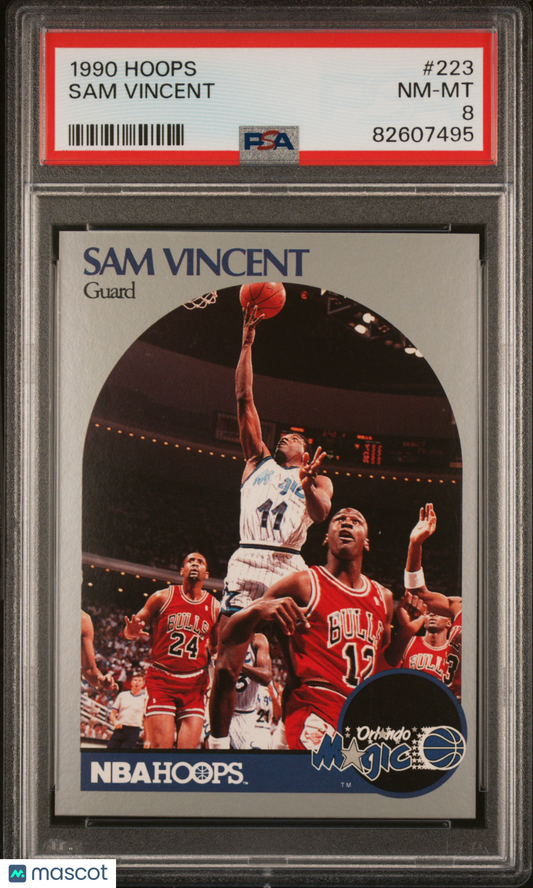 1990 Hoops Sam Vincent #223 PSA 8