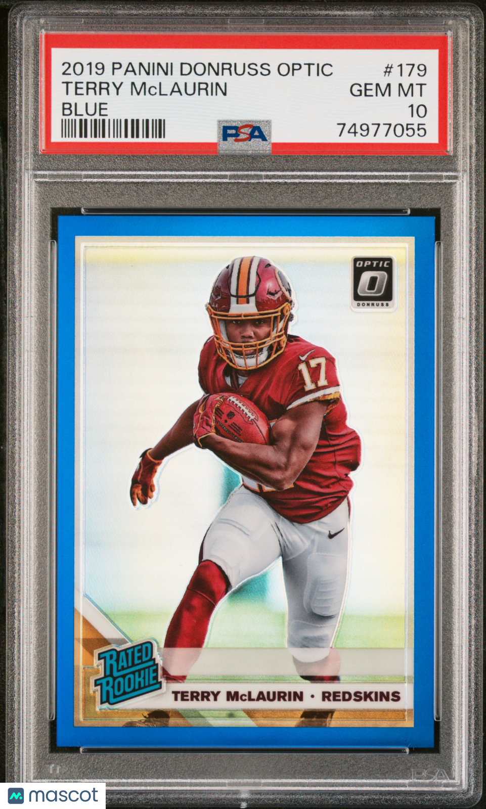2019 Panini Donruss Optic Terry Mclaurin #179 Blue PSA 10