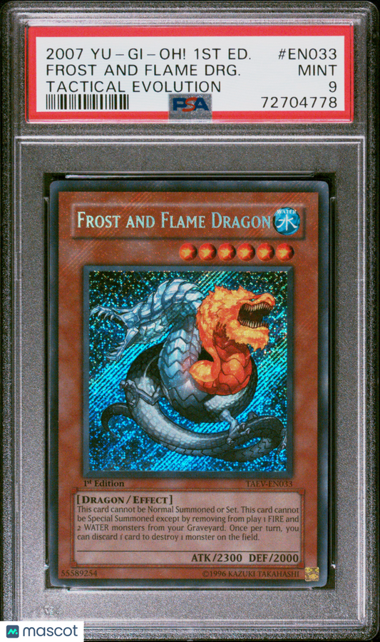 2007 Yu-Gi-Oh! Taev-Tactical Evolution Frost And Flame Tactical Evolution PSA 9