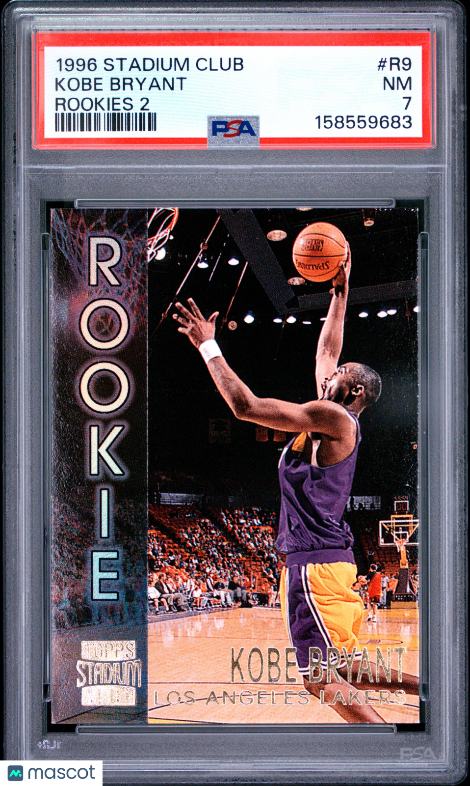 1996 Stadium Club Rookies 2 Kobe Bryant #R9 PSA 7