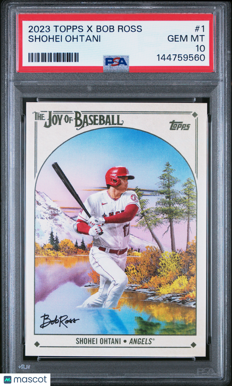 2023 Topps X Bob Ross The Joy Of Baseball Shohei Ohtani #1 PSA 10