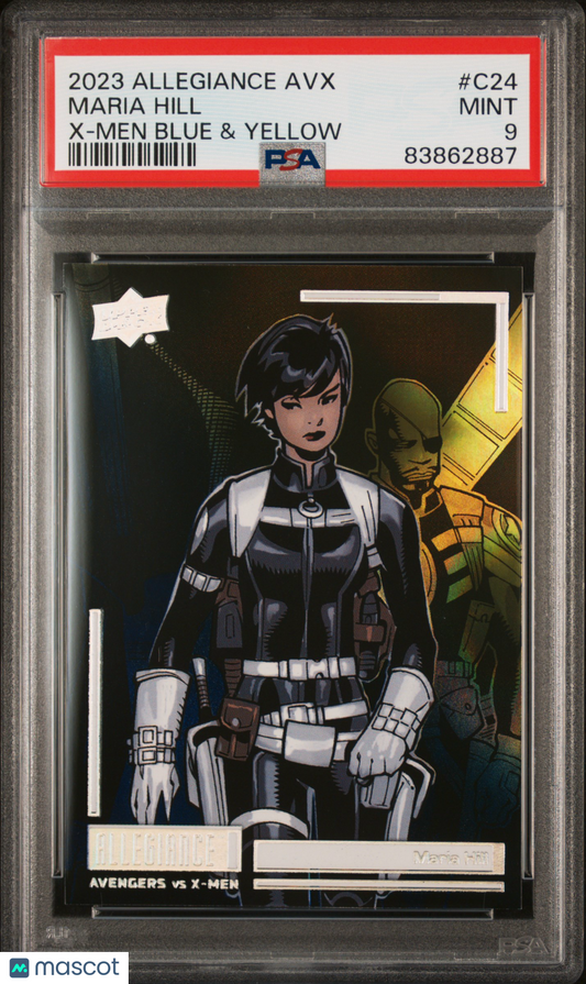 2023 Upper Deck Allegiance Avengers VS X-Men Maria Hill #C24 PSA 9