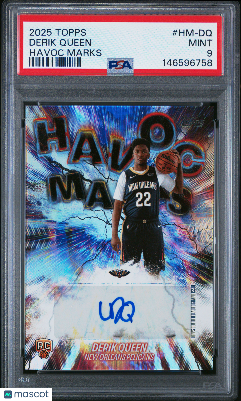 2025 Topps Havoc Marks Derik Queen #HM-DQ PSA 9