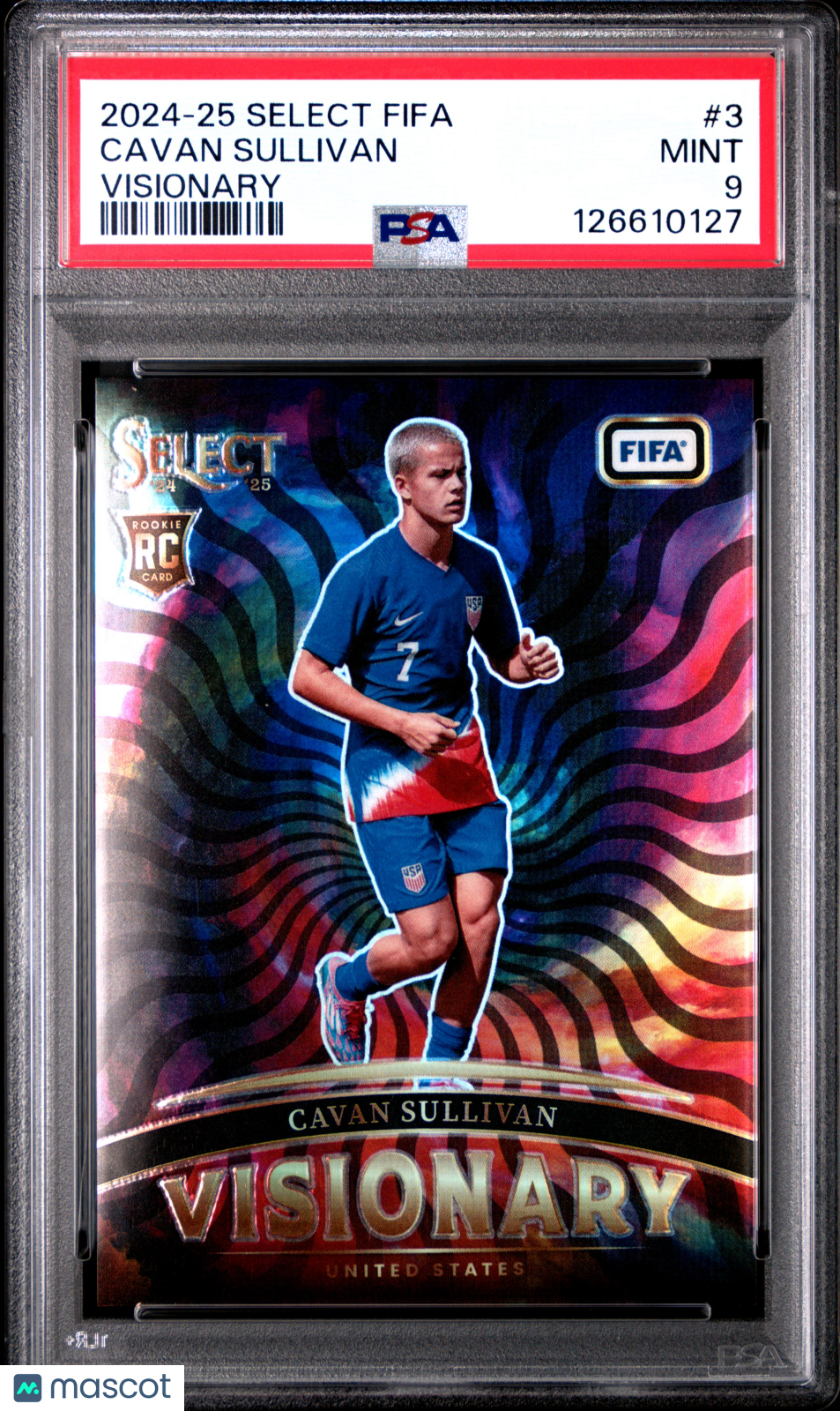 2024-25 Panini Select FIFA Visionary Cavan Sullivan #3 PSA 9