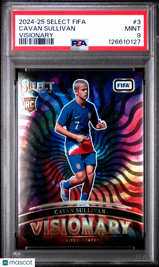 2024-25 Panini Select FIFA Visionary Cavan Sullivan #3 PSA 9