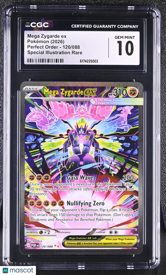 2026 Pokemon Perfect Order Mega Zygarde ex SIR CGC 10 #120/088