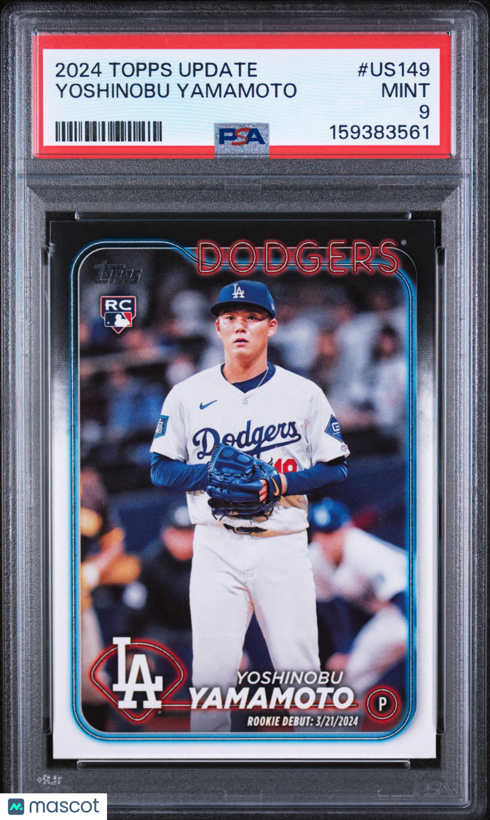 2024 Topps Update Yoshinobu Yamamoto #US149 PSA 9