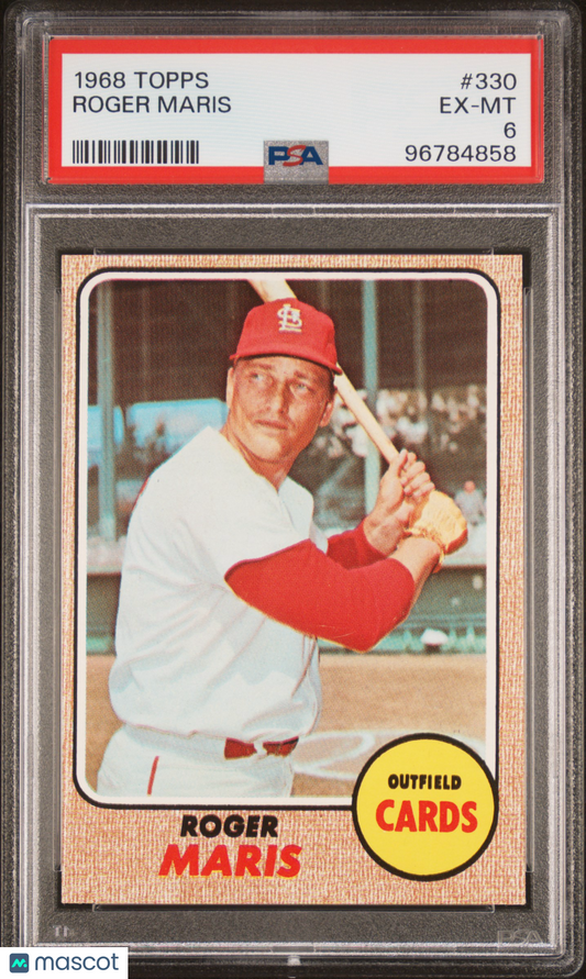 1968 Topps Roger Maris #330 PSA 6