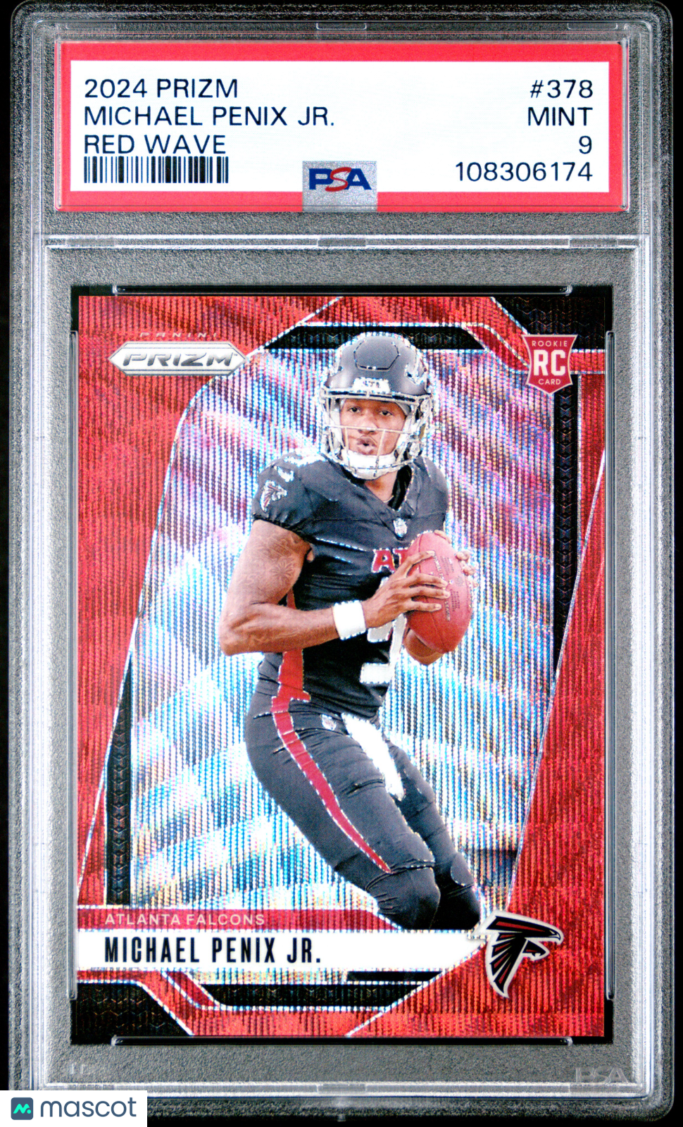 2024 Panini Prizm Michael Penix JR. #378 Red Wave PSA 9