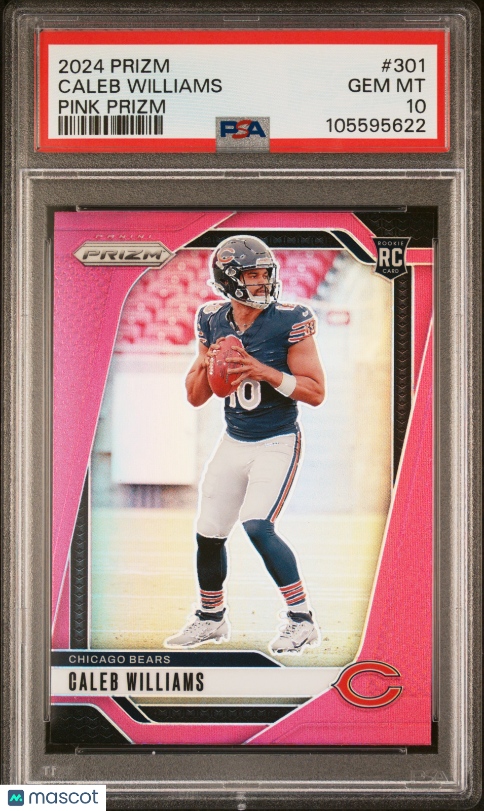 2024 Panini Prizm Caleb Williams #301 Pink PSA 10