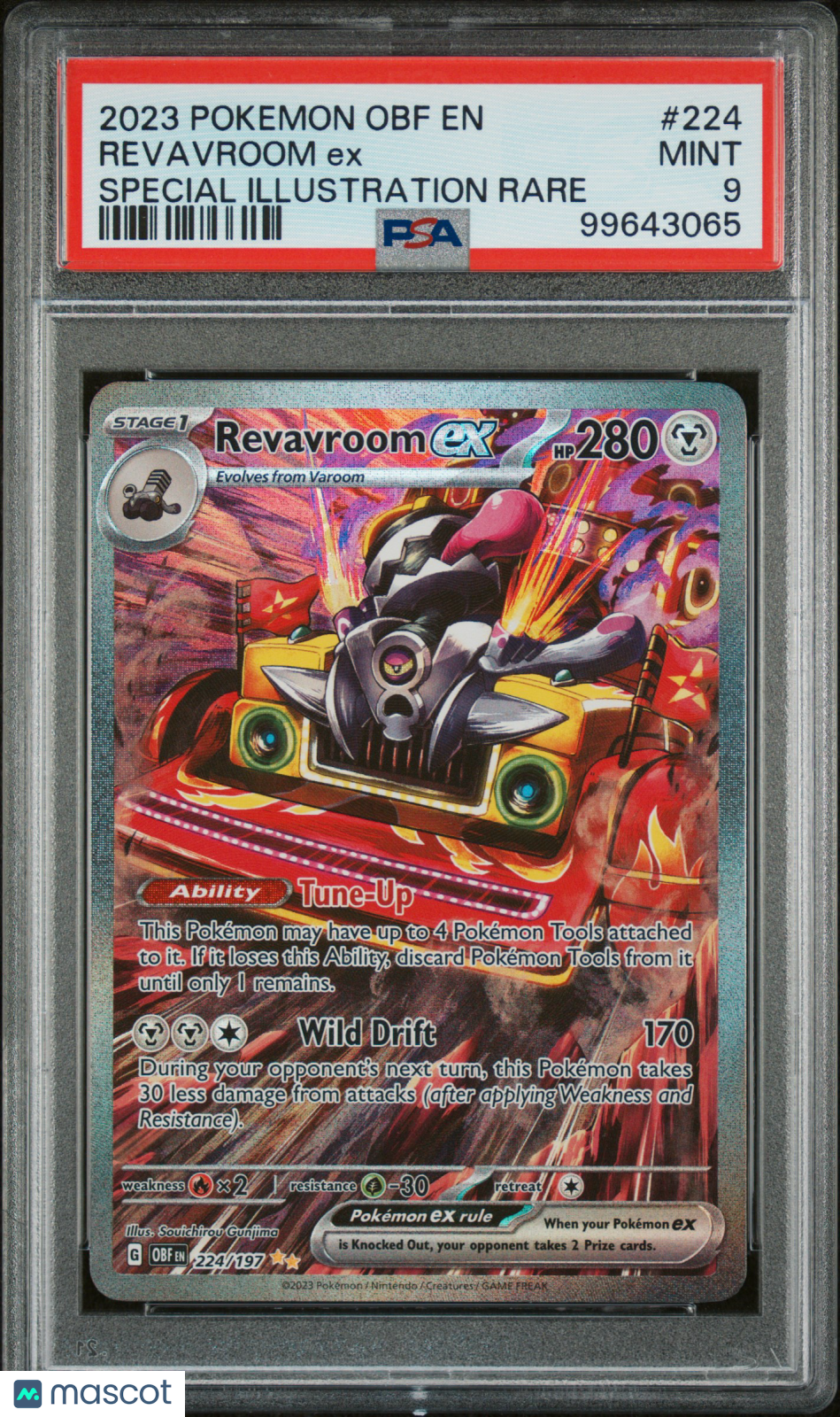 2023 Pokemon Obf EN-Obsidian Flames Revavroom EX SIR PSA 9 #224