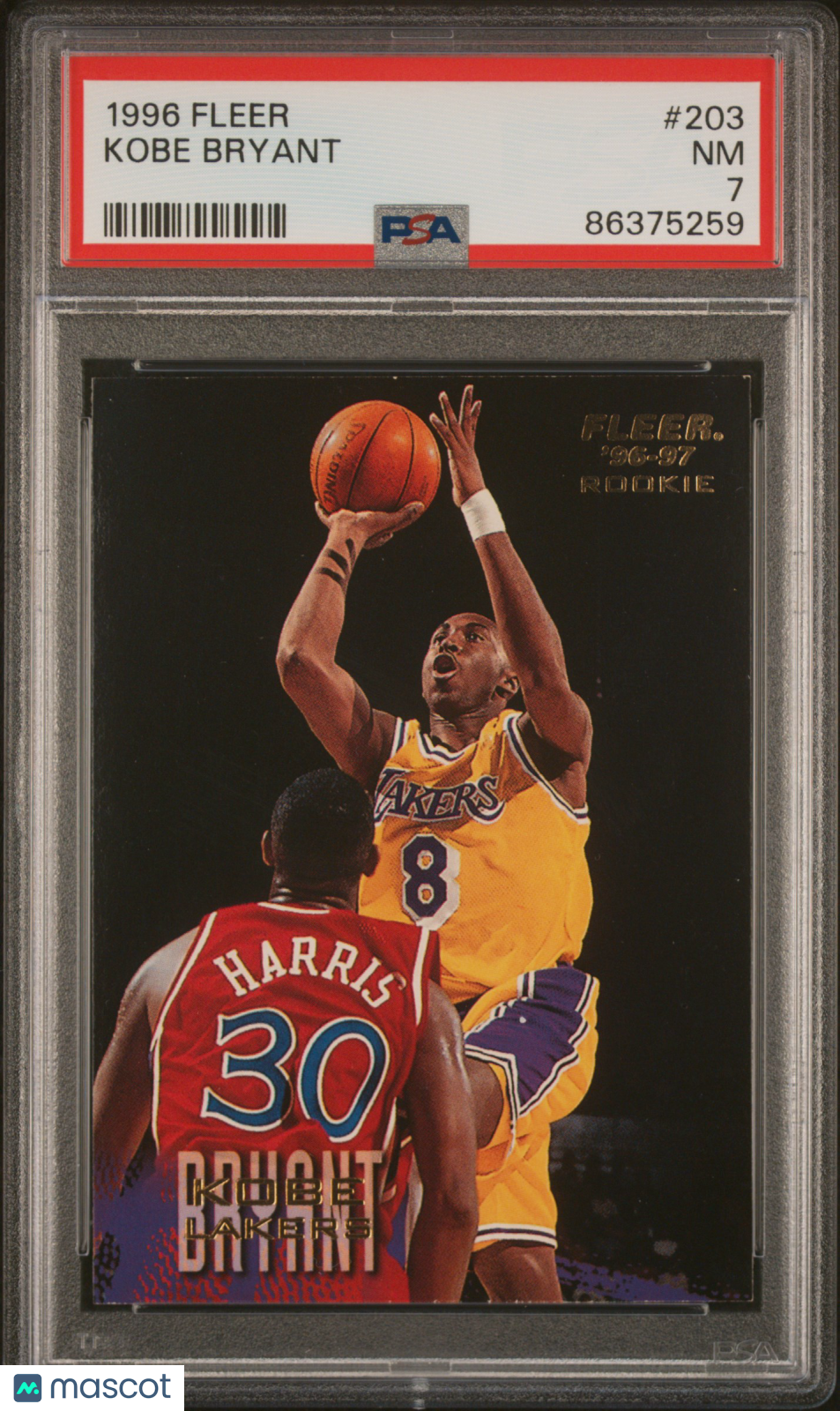 1996 Fleer Kobe Bryant #203 PSA 7