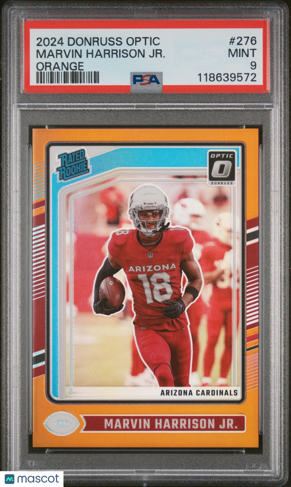 2024 Panini Donruss Optic Marvin Harrison JR. #276 Orange PSA 9