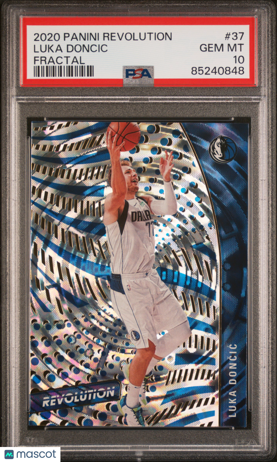 2020 Panini Revolution Luka Doncic #37 Fractal PSA 10