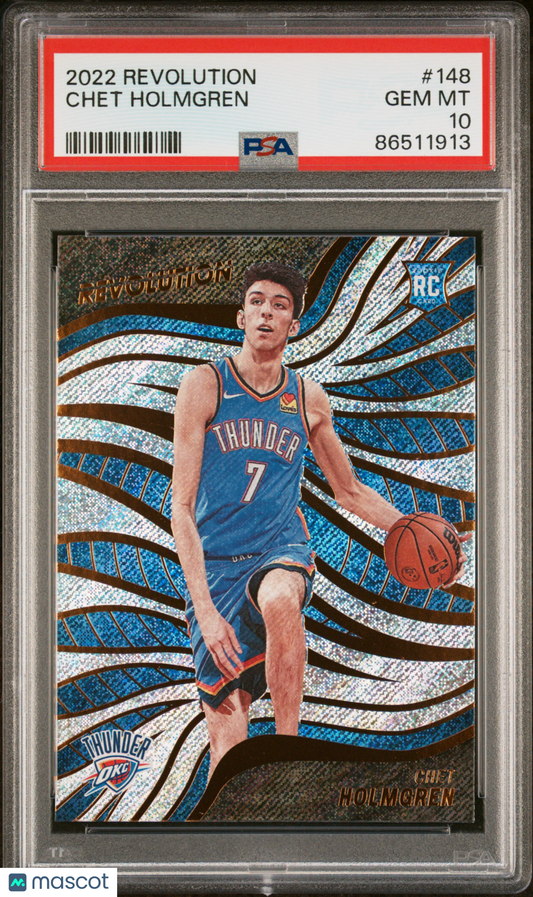 2022 Panini Revolution Chet Holmgren #148 PSA 10