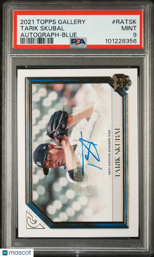 2021 Topps Gallery Gallery Autographs Tarik Skubal #RATSK Blue PSA 9