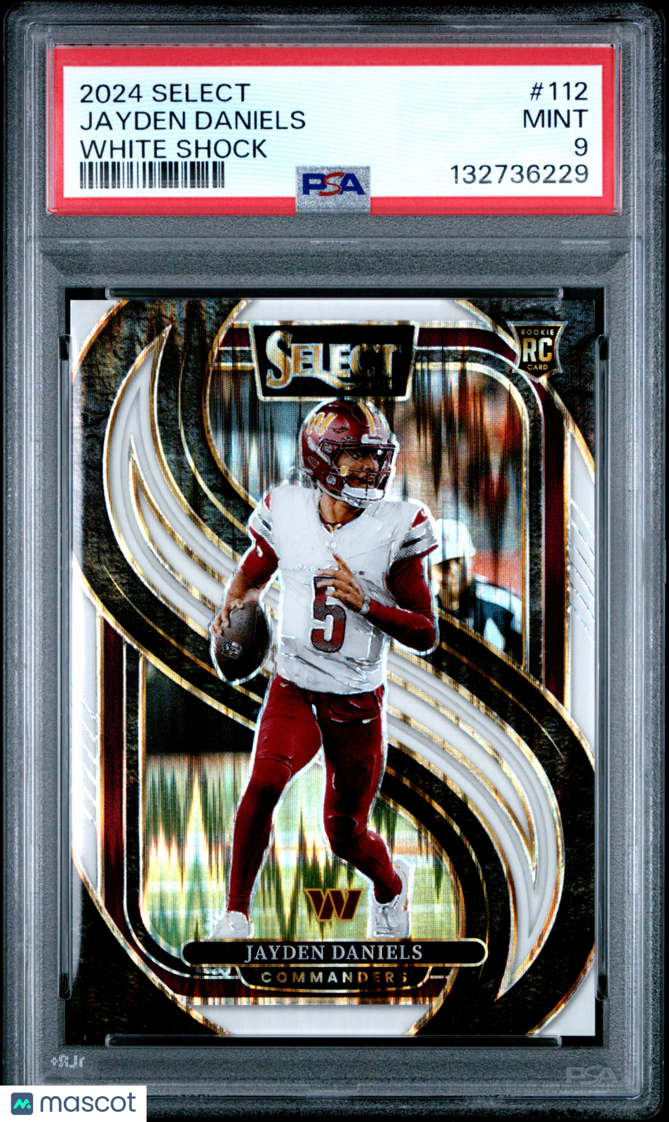 2024 Panini Select Jayden Daniels #112 White Shock PSA 9