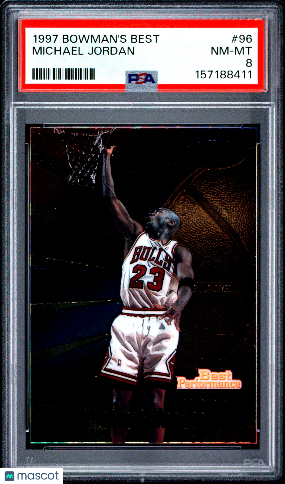 1997 Bowman's Best Michael Jordan #96 PSA 8