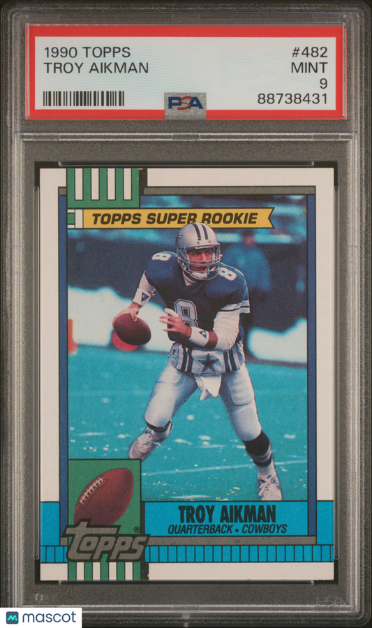 1990 Topps Troy Aikman #482 PSA 9