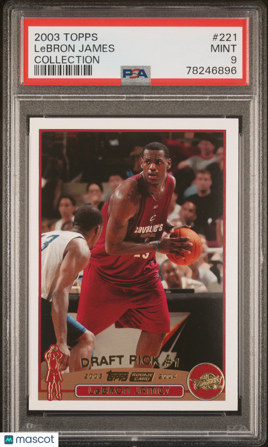 2003 Topps LeBron James #221 Collection PSA 9