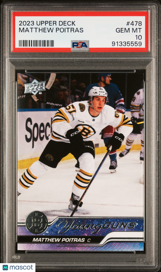 2023 Upper Deck Matthew Poitras #478 PSA 10