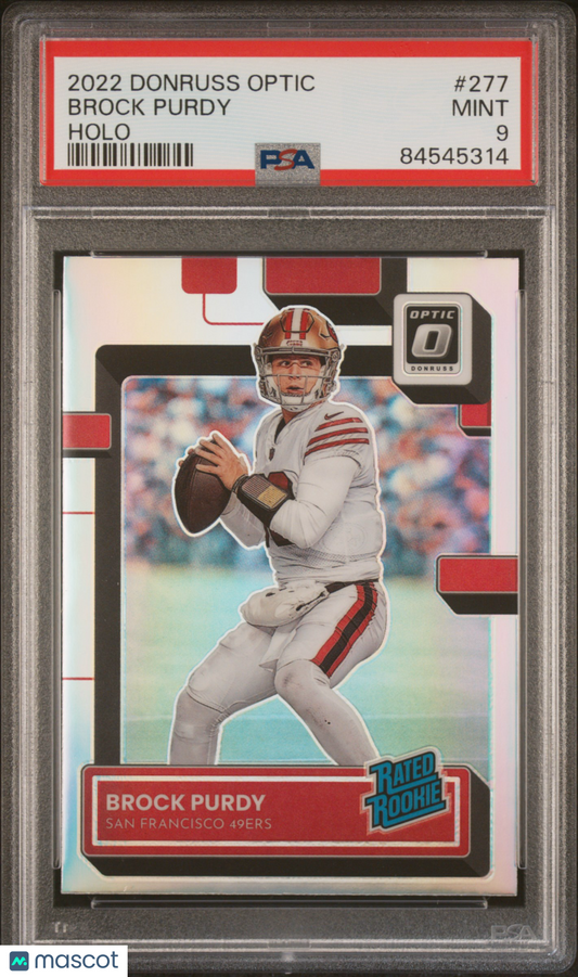 2022 Panini Donruss Optic Brock Purdy #277 Holo PSA 9