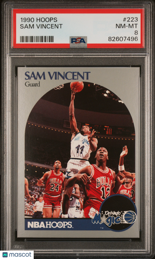 1990 Hoops Sam Vincent #223 PSA 8