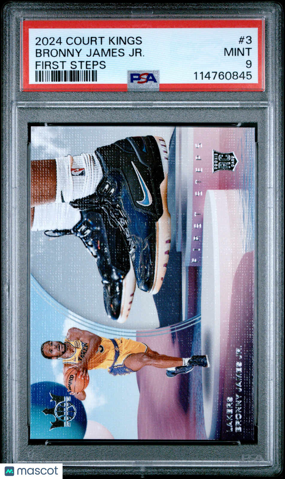 2024 Panini Court Kings First Steps Bronny James JR. #3 PSA 9