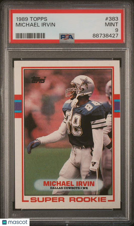 1989 Topps Michael Irvin #383 PSA 9