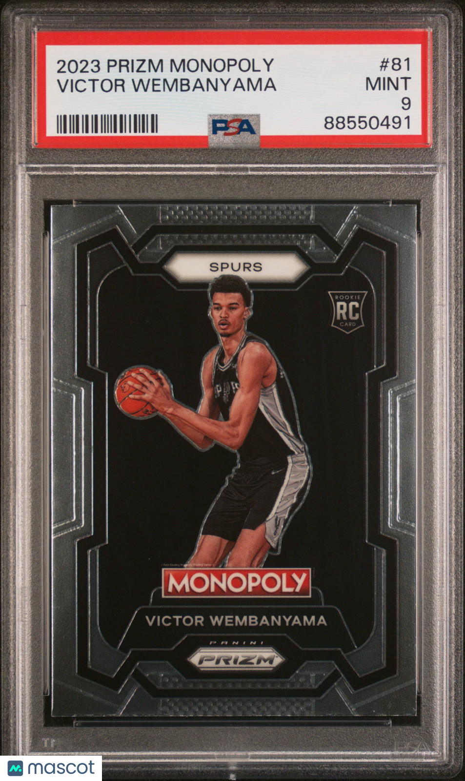 2023 Panini Prizm Monopoly Victor Wembanyama #81 PSA 9