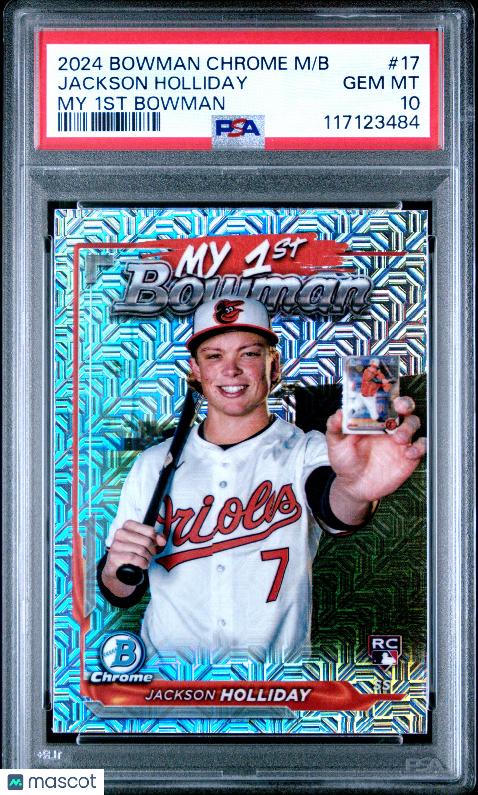 2024 Bowman Chrome Mega Box My 1st Bowman Jackson Holliday #17 PSA 10