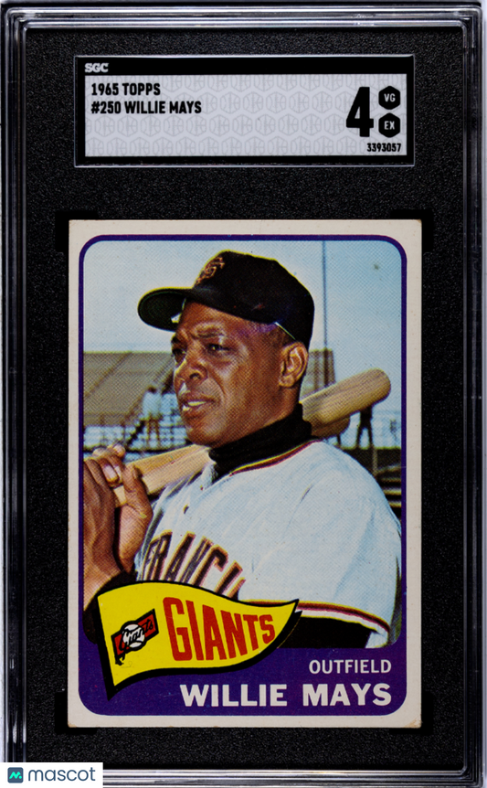 1965 Topps Willie Mays #250 SGC 4